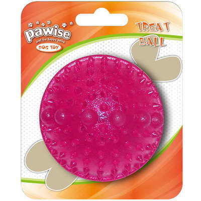 Brinquedo Pawise Bola de Borracha com Dispenser para Petisco - Rosa