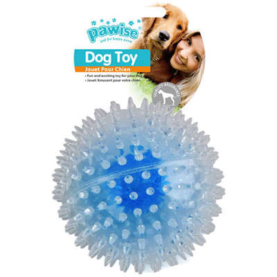 Brinquedo Pawise Bola Piscante Flash Ball Azul para Cães