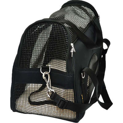 Bolsa de Transporte São Pet Atenas em Nylon Preto