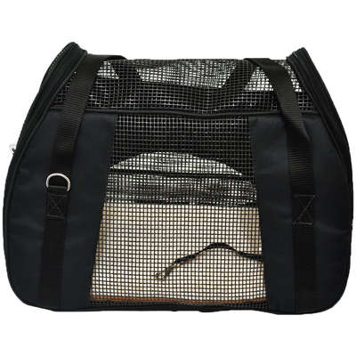 Bolsa de Transporte São Pet Atenas em Nylon Preto