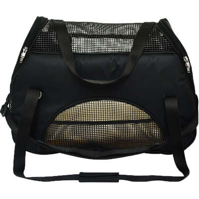 Bolsa de Transporte São Pet Atenas em Nylon Preto