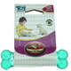 Brinquedo Osso Plaque Ataque Pvc Flex com Cravo - Verde