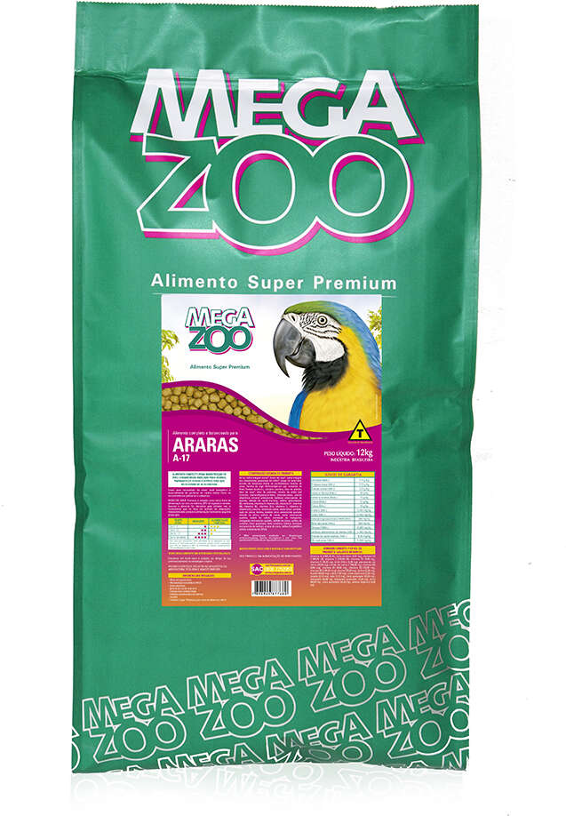 Ração Megazoo para Araras Completo - 12Kg