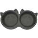 Comedouro Pet Injet Duplo Gato Luxo Preto - 250 mL
