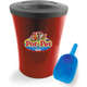 Kit Capis Regina Pot Pet Vermelho 10 L + Concha Dosadora