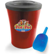 Kit Capis Regina Pot Pet Vermelho 10 L + Concha Dosadora - Tam. Único