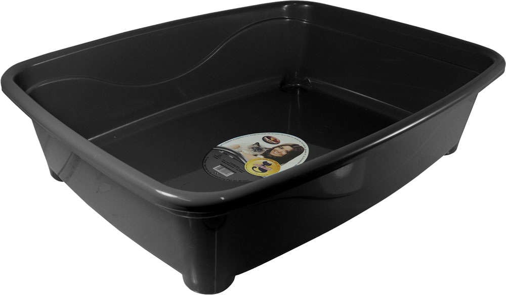 Bandeja Higiênica Furacão Pet Classic Preta para Gatos - Tam. Único