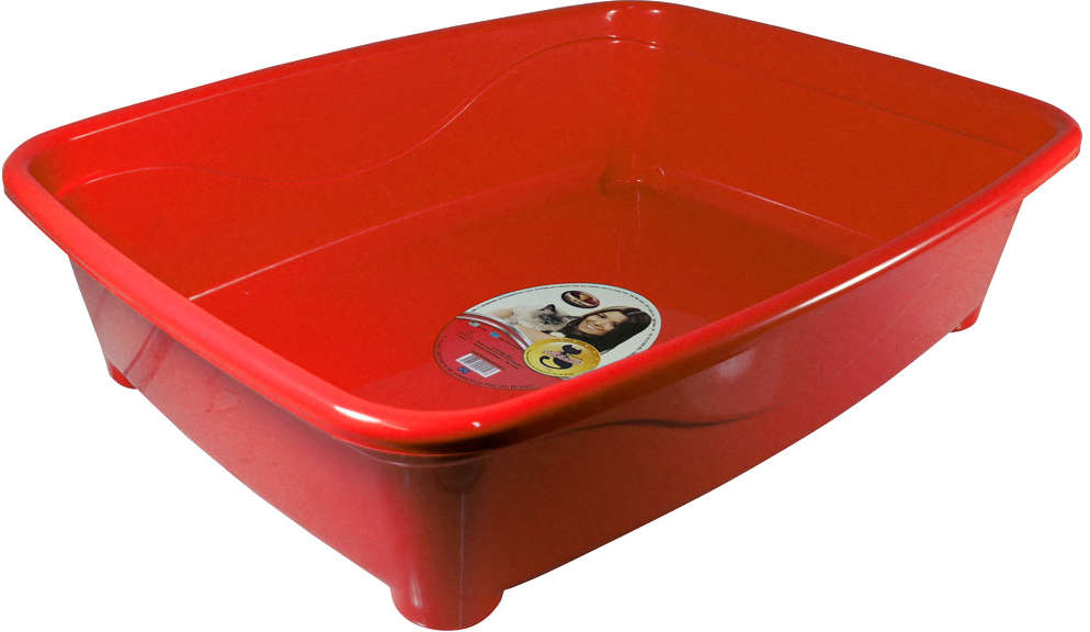 Bandeja Higiênica Furacão Pet Classic Vermelha para Gatos - Tam. Único
