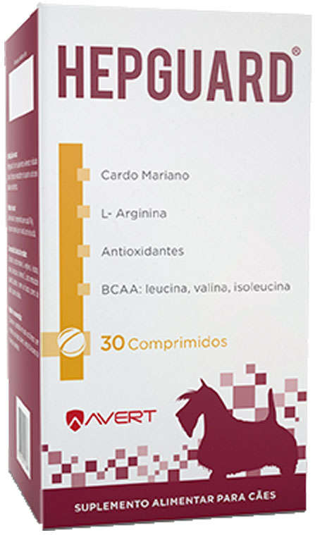 Suplemento Alimentar Avert Hepguard para Cães - 30 Comprimidos