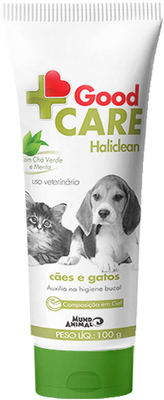 Gel Dental Mundo Animal Good Care Haliclean para Cães e Gatos - 100 g