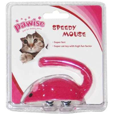 Brinquedo Rato Pawise de Fricção Rosa para Gatos