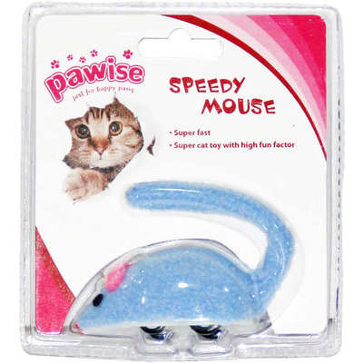 Brinquedo Rato Pawise de Fricção Azul para Gatos