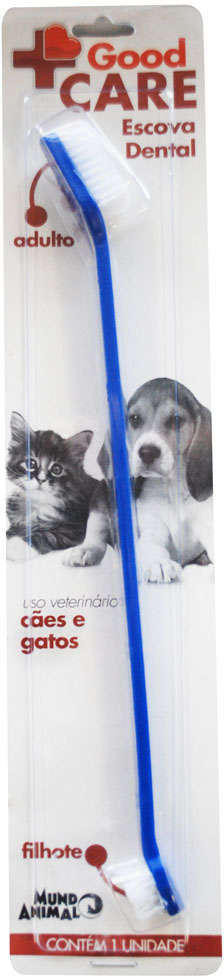 Escova Dental Mundo Animal Good Care para Cães e Gatos - Sortidas