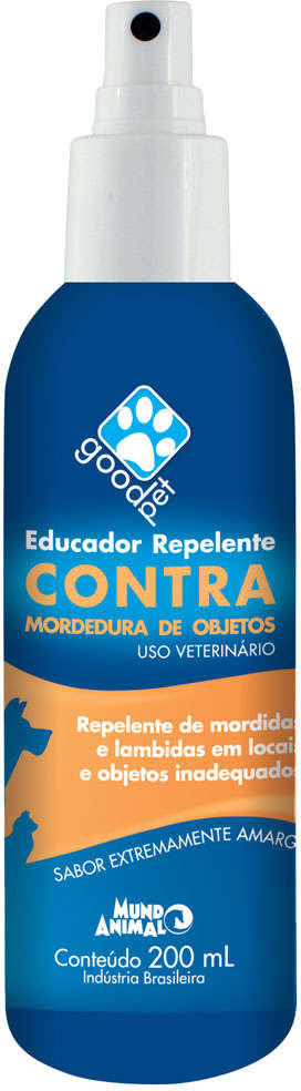 Repelente Educador Contra Mordedura Mundo Animal Good Pet para Cães e Gatos - 200 mL