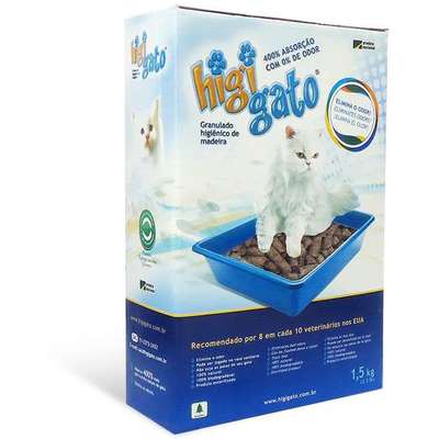 Granulado Higiênico de Madeira Pacote Higigato - 1,5kg