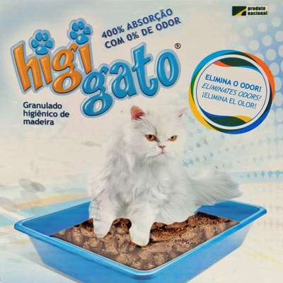 Granulado Higiênico de Madeira Pacote Higigato - 1,5kg