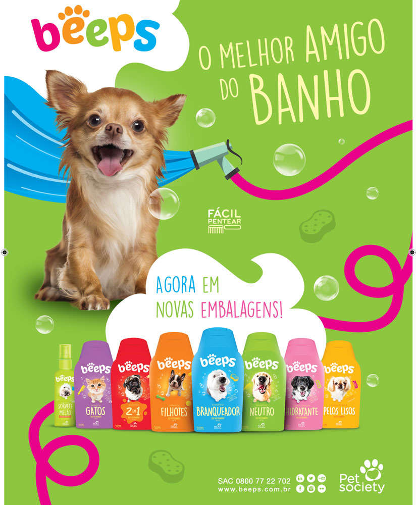 Condicionador Pet Society Beeps Hidratante - 480 mL