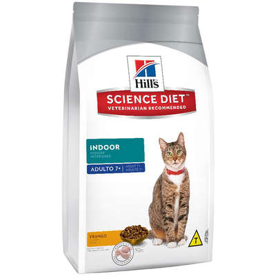 Ração Hills Science Diet Indoor para Gatos Adultos com Mais de 7 Anos