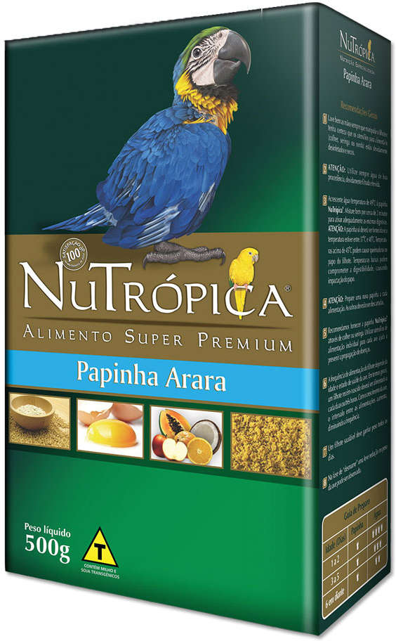 Ração Nutrópica Papinha para Arara - 500 g