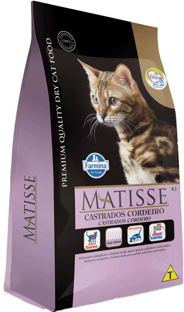 Ração Farmina Matisse Cordeiro para Gatos Adultos Castrados - 2Kg