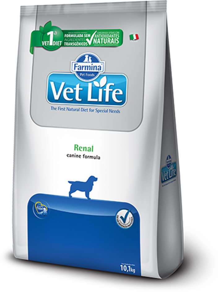Ração Farmina Vet Life Natural Renal para Cães Adultos com Insuficiência Renal - 10Kg