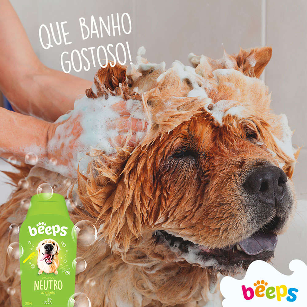 Shampoo Pet Society Beeps Neutro - 500 mL