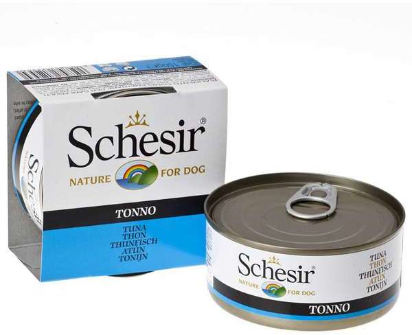 Ração Schesir Nature Dog Atum em Lata para Cães - 150 g