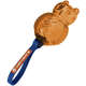Brinquedo Jambo Mordedor Coruja Push Mute Laranja/Azul