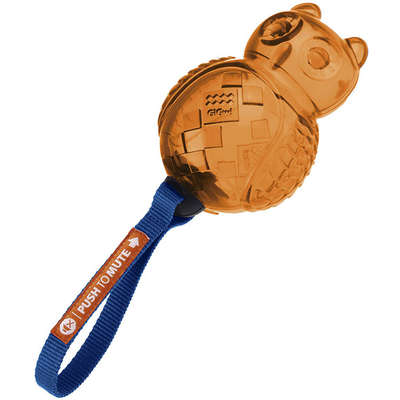 Brinquedo Jambo Mordedor Coruja Push Mute Laranja/Azul