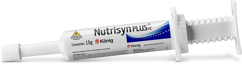 Suplemento Alimentar König Nutrisyn Plus HC em Pasta Hipercalórico para Animais Convalescentes - 15 g