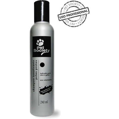 Shampoo Pet Society Tonalizante Pelos Pretos para Cães e Gatos