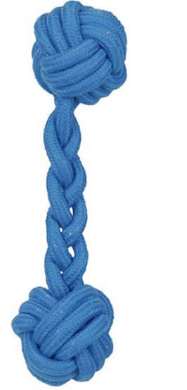 Brinquedo Jambo Mordedor Corda Osso Azul Kelev
