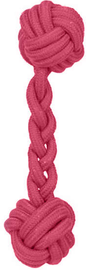 Brinquedo Jambo Mordedor Corda Osso Rosa Kelev - Tam. Único
