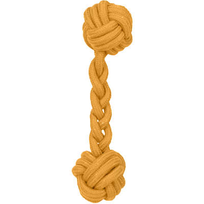 Brinquedo Jambo Mordedor Corda Osso Laranja Kelev