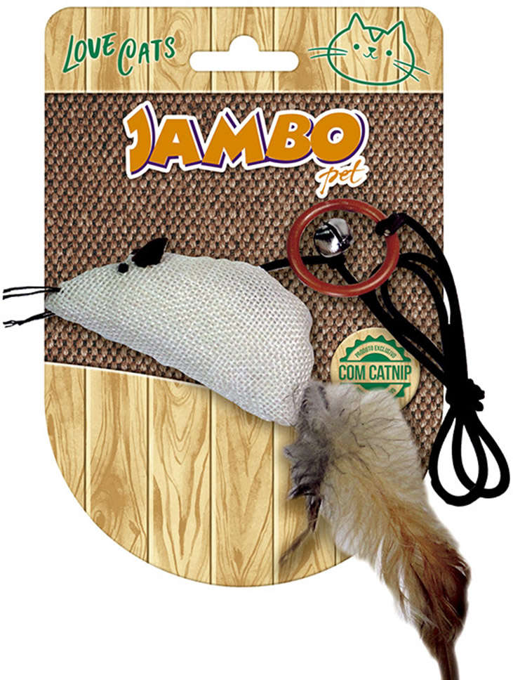 Brinquedo Rato Natural Catnip - Tam. Único