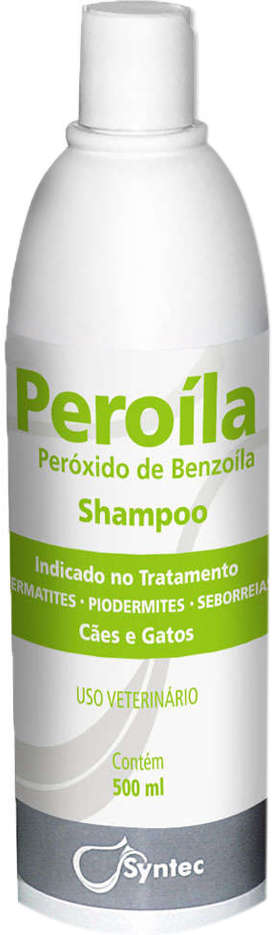 Shampoo Dermatológico Syntec Peroíla para Cães e Gatos - 500 mL