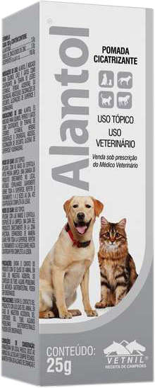 Pomada Vetnil Cicatrizante Vetnil Alantol - 25 g