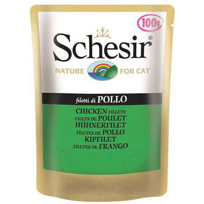 Ração Schesir Nature Filés de Frango em Sachê para Gatos - 100 g