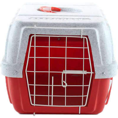 Caixa de Transporte Clicknew - Vermelho com Mármore