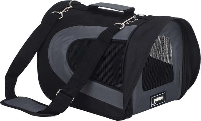 Bolsa de Transporte Pet&Go para Cabine de Avião Pandora Preto - Tam. P