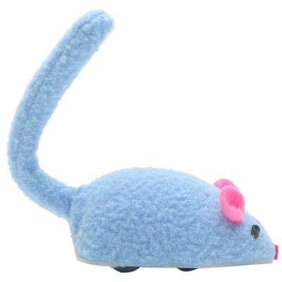 Brinquedo Rato Pawise de Fricção Azul para Gatos