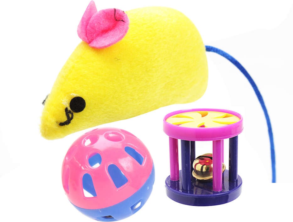 Brinquedo Chalesco Ratinho Bolinha, Sininho - Cores Variadas