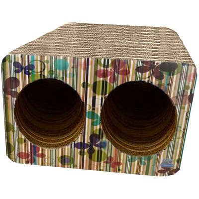 Brinquedo Arranhador Pet Games Cat Box Duplo - Borboleta