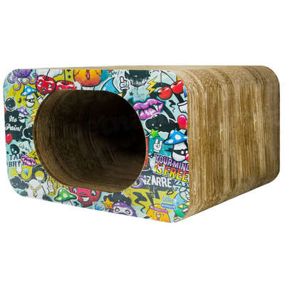 Brinquedo Arranhador Pet Games Cat Box Simples - Grafite	