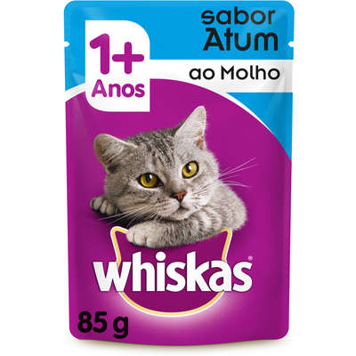 Ração Whiskas Sachê Atum para Gatos Adultos