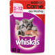 Ração Whiskas Sachê Carne para Gatos Filhotes