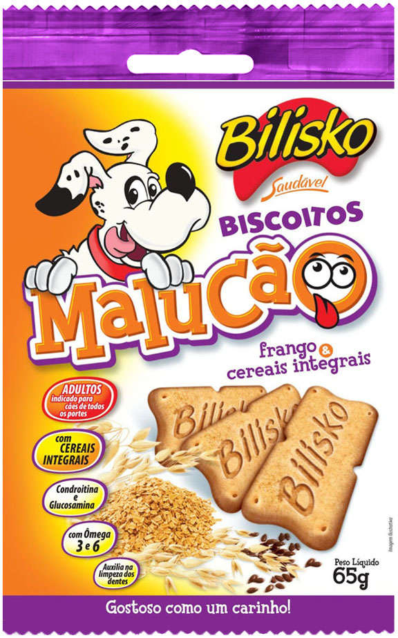 Biscoito Bilisko para Cães Sabor Frango e Cereais - 65g