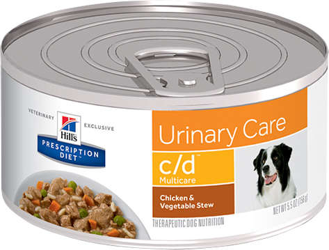 Ração Úmida Hill's Prescription Diet Lata c/d Multicare Cuidado Urinário para Cães Adultos - 156 g