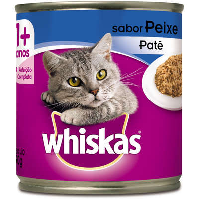 Ração Whiskas Lata Patê de Peixe - 290gr