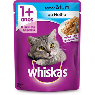 Ração Whiskas Sachê Atum para Gatos Adultos	